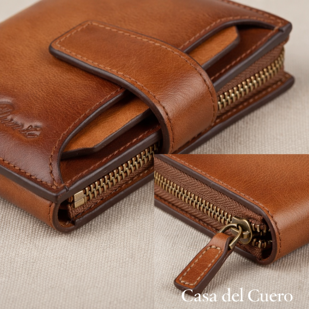 Cartera Lidia de cuero