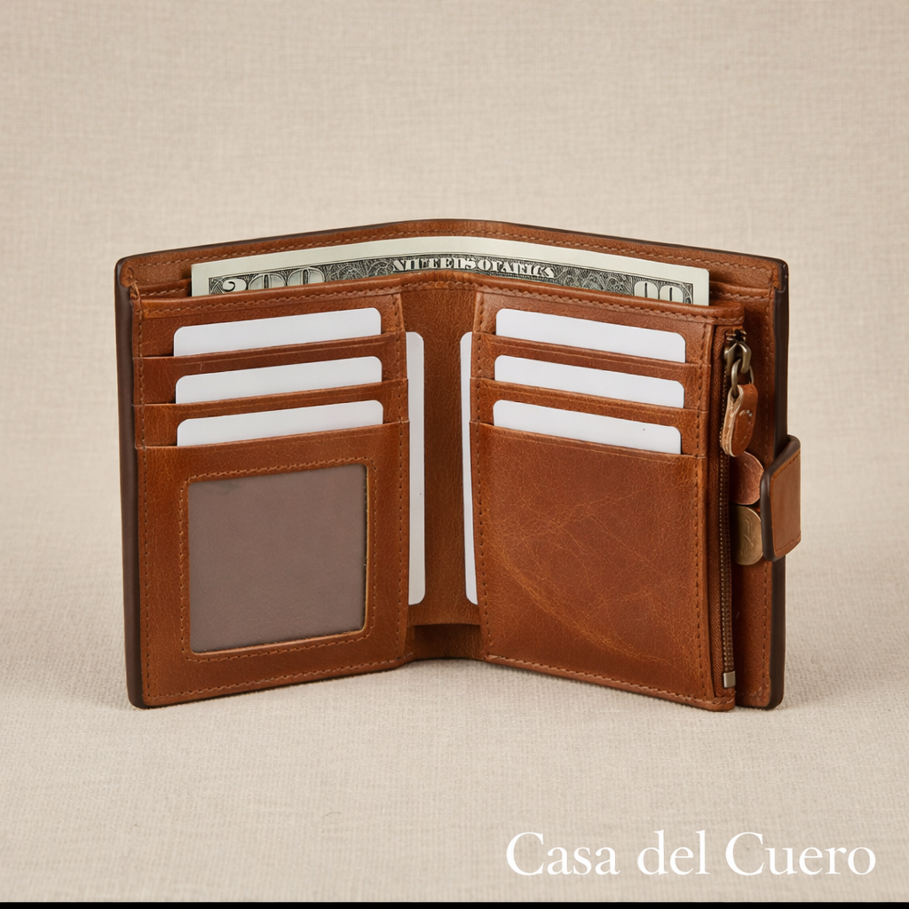 Cartera Lidia de cuero